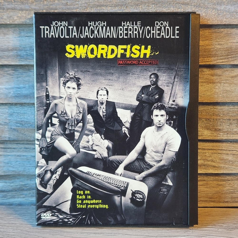 🔥 Swordfish dvd Movie John Travolta Halle Berry Hugh Jackman